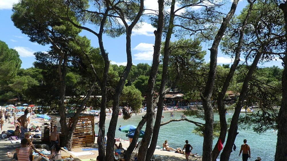 Soline beach near Biograd na Moru